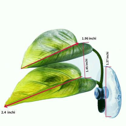 Betta Fish Leaf Hammock – Artificial Aquarium Plant for Resting, Relaxing & Spawning, Fish Tank Decoration for Betta & Ornamental Fish