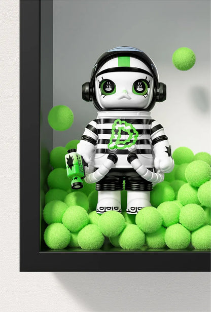 POP MART MEGA Space Molly 100% – Série 4e anniversaire – Boîte Mystère Figurines de Collection