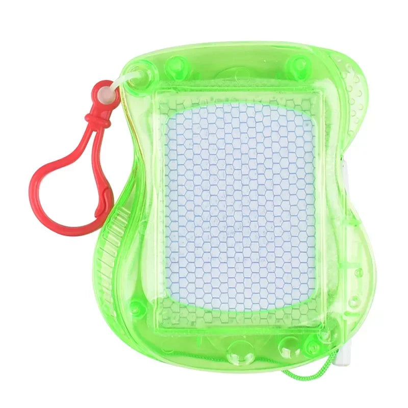 1PC Mini Magnetic Drawing Board Keychain – Colorful Erasable Doodle Sketch Writing Pad with Backpack Clip for Boys & Girls