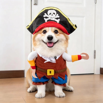 Funny Halloween Pet Transformation Costume – Cute Costume Outfit for Small Dogs & Cats, Creative Pet Clothing for Halloween Parties & Dress-Up