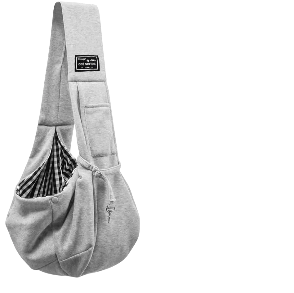 Cotton Pet Carrier Sling Bag Comfortable Crossbody Shoulder Bag for Cats & Small Dogs Outdoor Travel Carrier