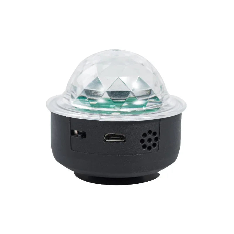 Mini RGB Car Stage Light – 3W Portable LED Effect Lamp with Rechargeable Laser Light for Disco, Parties & Holidays