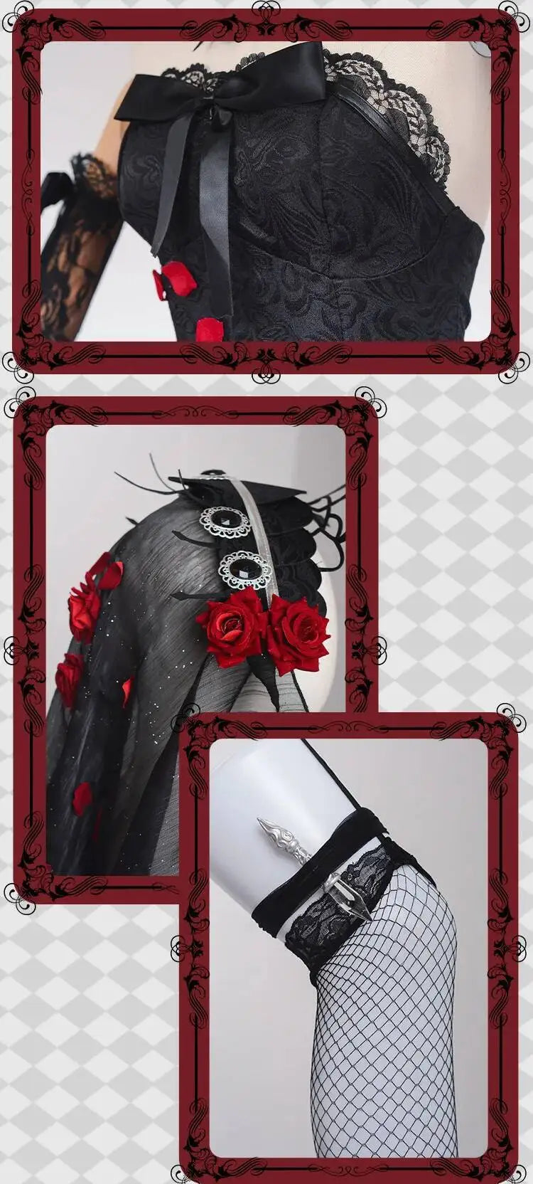 Identity V Psychologist Emily (Everlasting Night Patient) Cosplay Costume – Halloween Party Outfit Series Game Dress Suit for Roleplay & Convention Events