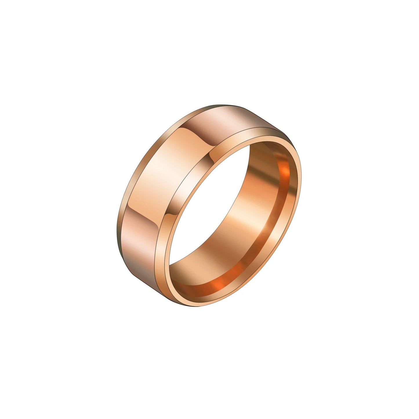 Stainless Steel Wedding Band Ring – 2mm, 4mm, 6mm & 8mm High Polished Smooth Ring for Men & Women | Minimalist Jewelry