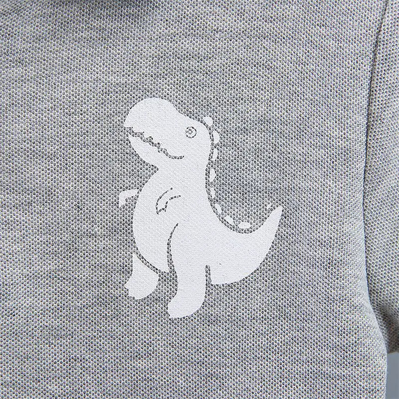 Conjunto de camiseta y pantalón corto de dinosaurios para bebé, ropa casual de verano de 2 piezas (0-5 años)