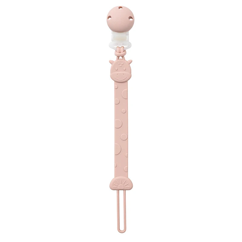 Clip de Chupete de Silicona sin BPA – Sujetachupetes de Una Sola Pieza para Bebés Niños y Niñas de 3+ Meses, Accesorio Seguro para Bebés