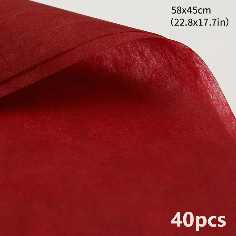 40 hojas de papel de envolver flores no tejido impermeable para ramos, arreglos florales y empaques de regalo