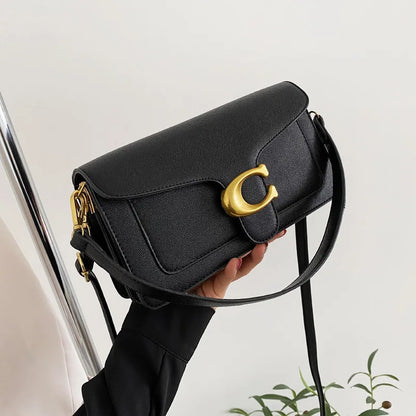 Double Strap Small Square Crossbody Bag for Women Stylish Underarm Shoulder Purse with Adjustable Strap