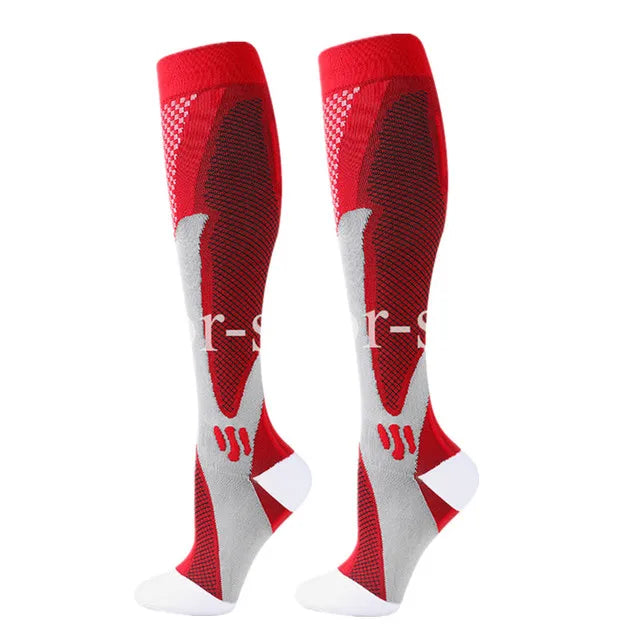 Compression Socks 20–30mmHg Knee High Support Stockings for Men & Women – Running, Cycling & Varicose Vein Relief (EU 36–50)