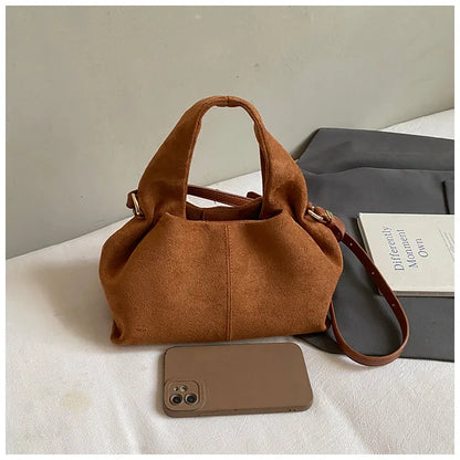 Sac à main bouffant français – Sac à bandoulière givré tendance avec fermoir magnétique, sac à main rétro en forme de nuage, sac à main tendance de style boîte à déjeuner pour femmes pour une utilisation décontractée et quotidienne