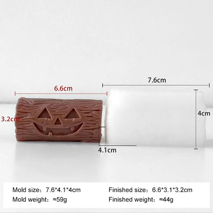 Halloween Mini Ghost Pumpkin Silicone Mold – 3D Stackable Candle Mold for DIY Soap, Resin, Plaster Crafts & Home Decor