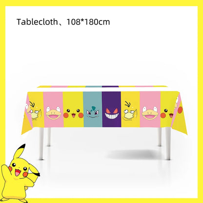 Décorations d'anniversaire Pokémon – Vaisselle Pikachu, Ballons, Décorations de Gâteau et Articles de Fête