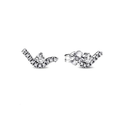Juego de pendientes de tuerca de plata de ley 925 con hoja cuadrada, sol y luna para mujer, exquisito regalo de joyería europea