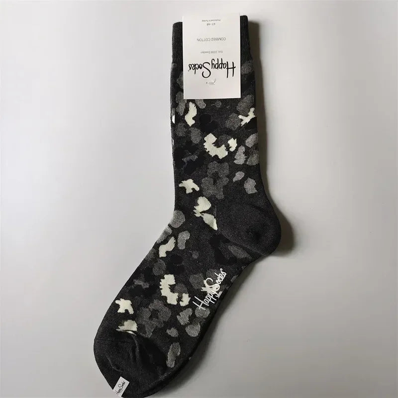 2025 Men’s Classic Crew Socks – Cotton Sports Socks for Comfortable Everyday & Athletic Wear, Sizes 41–46