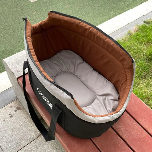 Bolsa de transporte suave para mascotas, transportín transpirable para gatos y perros con correa ajustable y almohadilla interior