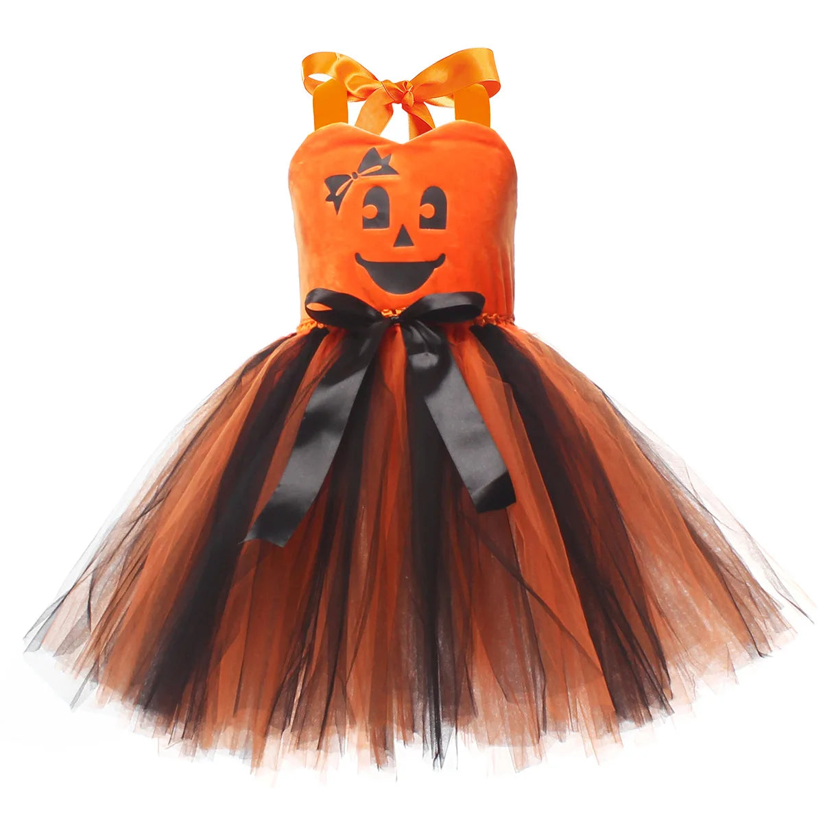 Girls LED Light-Up Witch Costume Dress – Halloween Vampire Cosplay Outfit for Carnival, Masquerade, Performance & Pumpkin Parties
