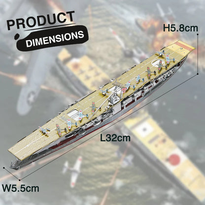 Piececool Kit de Modelo de Acorazado de Metal 3D – HMS Hood y Richelieu, Rompecabezas de Ensamblaje, Juguete Educativo para Adolescentes y Coleccionistas