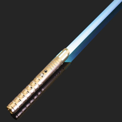 RGB Metal Lightsaber – Dueling Smooth Swing Laser Sword, 16 Color Changing & 16 Sound Effects, FOC Rave Flashing Toy Saber