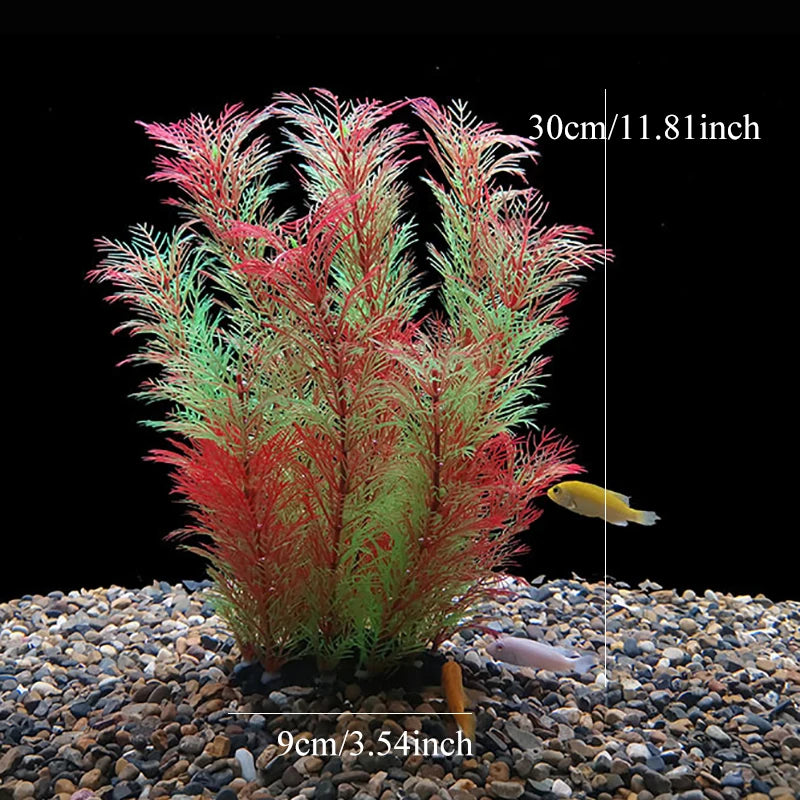 Artificial Aquarium Plants – Plastic Aquatic Underwater Plants for Fish Tank Decoration, Aquascaping & Aquarium Accessories