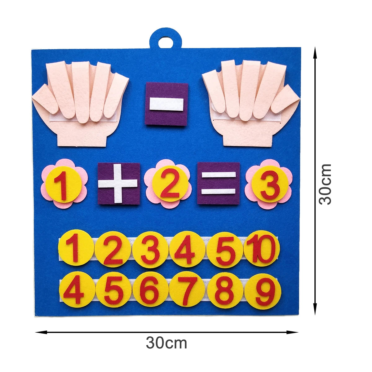 Jouet Montessori de nombres en feutre – Jeu d'apprentissage du comptage pour tout-petits, activité sensorielle d'éveil, jouet de développement de l'intelligence pour l'apprentissage préscolaire