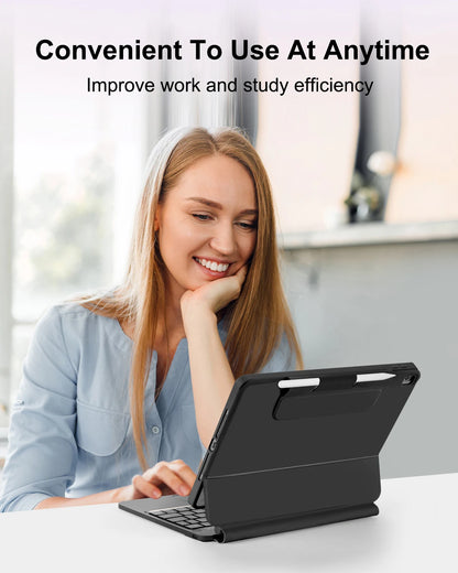 Funda Magic Keyboard para iPad 10.2 (9.ª/8.ª/7.ª generación), iPad Air 3 y iPad Pro 10.5 – Cubierta folio magnética con teclado retroiluminado y soporte flotante