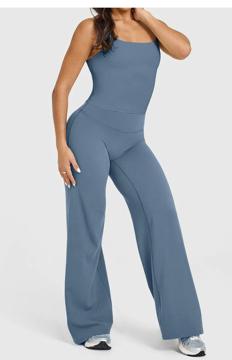 NCLAGEN Top Deportivo de Tirantes para Mujer con Sujetador Incorporado – Chaleco de Yoga con Cuello Cuadrado para Gimnasio, Correr, Fitness y Ropa Deportiva