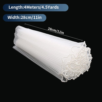 Pearl Edge Mesh Flower Wrapping Paper for Bouquets, Floral Arrangements, Weddings & Valentine's Day