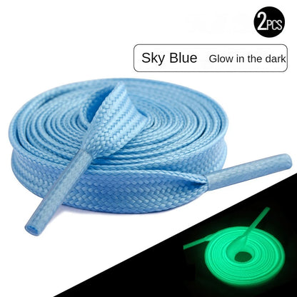 2PCS Glow-in-the-Dark Shoelaces – 100/120/160cm Luminous Colorful Shoe Laces for Kids & Children, Party Accessories & Gifts