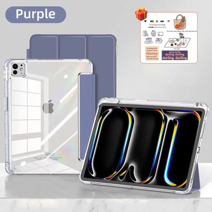 Étui pour iPad avec porte-crayon pour iPad Air 6/5, iPad Pro 11/12.9/13, iPad 10e génération, 10.2, 9.7 et iPad Mini 7/6 – Étui intelligent de protection
