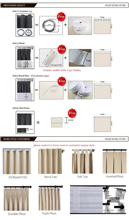 Cortinas de tul blanco transparente modernas – Paneles transparentes para ventanas de sala de estar y dormitorio