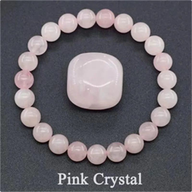 Bracelet en perles de cristal d'améthyste naturelle – Bracelet en pierres véritables pour femmes, bijoux énergétiques Reiki et accessoire de mode