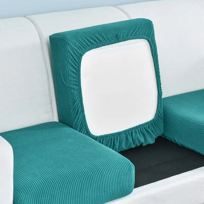 Polar Fleece Sofa Seat Cushion Cover – Stretch Furniture Protector for Pets, Kids & Living Room
