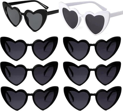 Bachelorette Party Heart Sunglasses – Wedding Shower Decoration Glasses for Bride & Bridesmaids | Hen Party Favors & Bridal Gifts