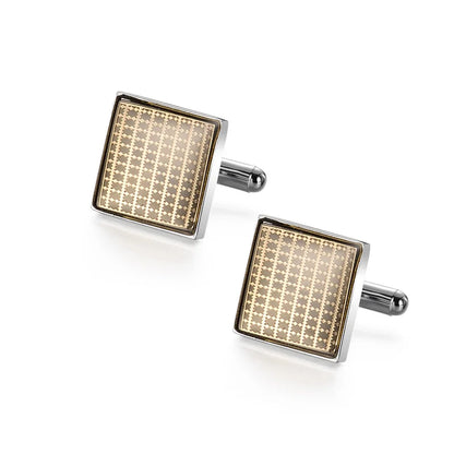 Luxury Copper Cufflinks for Men – Round & Square Shirt Cuff Links for Wedding, Business & Formal Wear | Men's Fashion Accessories Gift