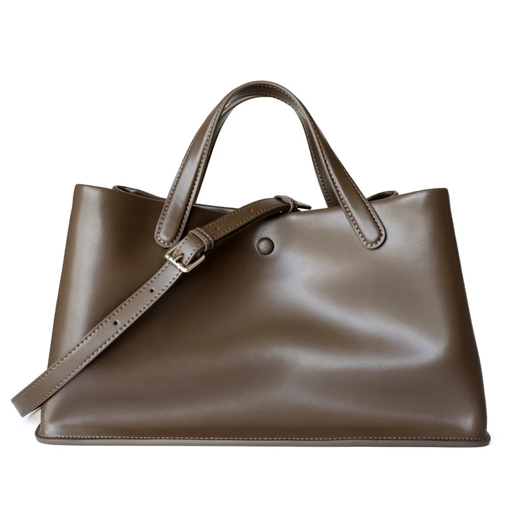 Bolso Tote de Lona y Piel para Mujer – Versátil Bandolera Cruzada y de Hombro, Bolso de Mano Casual y Chic para el Día a Día con un Elegante Diseño de Cartera de Mano para el Trabajo, Viajes y Moda Cotidiana