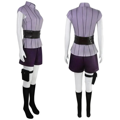 Hinata Hyuga Cosplay Costume – Anime Ninja Outfit (Halloween Party Performance Set)