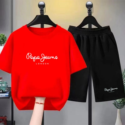 Kids 2-Piece T-Shirt & Shorts Set Casual Summer Outfit for Boys & Girls 3–12 Years