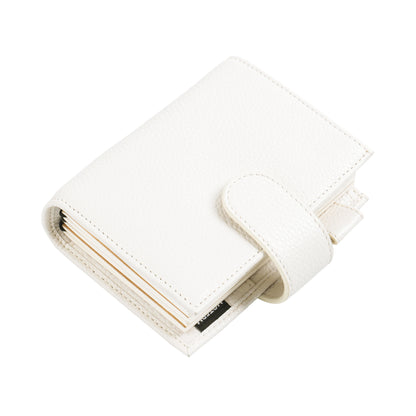 Moterm Passport Size Travel Journal – Genuine Cowhide Pebbled Leather Notebook & Organizer with Double Snap Closure