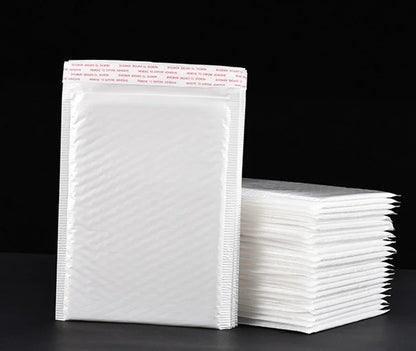 Sobres de burbujas blancos – Sobres de envío acolchados impermeables con autocierre, bolsas de embalaje de burbujas gruesas para envíos seguros (11/15/23 cm)