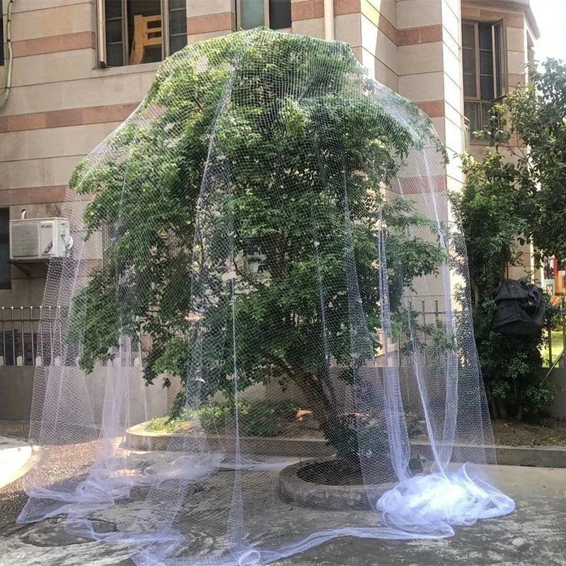 Filet de protection robuste en nylon pour oiseaux – Maille de protection pour le jardin pour les poulaillers, les enclos à volailles, les barrières anti-écureuils, les arbres fruitiers et la protection des plantes extérieures.