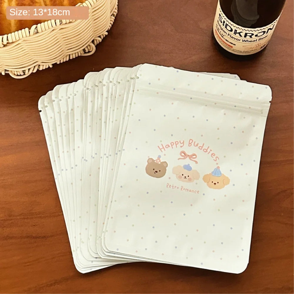 20PCS Cute Bear Self-Sealing Gift Bags for Candy, Cookies, Treats & Holiday Gift Packaging