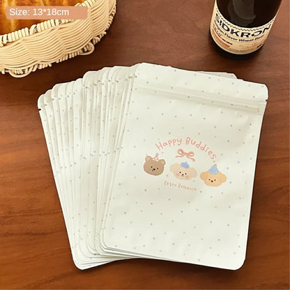 20PCS Cute Bear Self-Sealing Gift Bags for Candy, Cookies, Treats & Holiday Gift Packaging