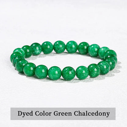 Pulsera de Cuentas de Piedra Natural – Pulsera de Gemas de Amatista, Ojo de Tigre, Cuarzo Cristal y Ágata para Mujeres y Hombres, Regalo de Joyería de Energía Reiki