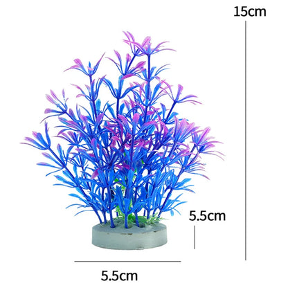 Artificial Aquarium Plants – Plastic Aquatic Underwater Plants for Fish Tank Decoration, Aquascaping & Aquarium Accessories