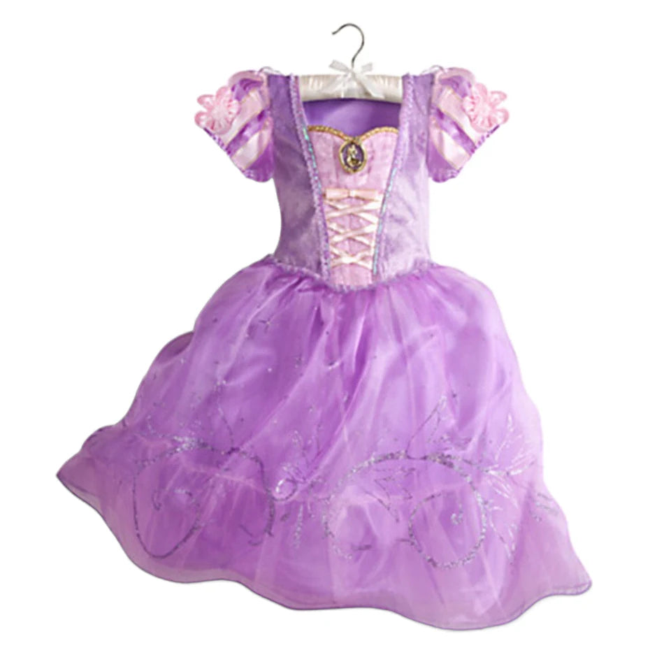 Vestido de disfraz de princesa para niña – Traje de fiesta de cuento de hadas para Halloween, carnaval y regalos de cumpleaños