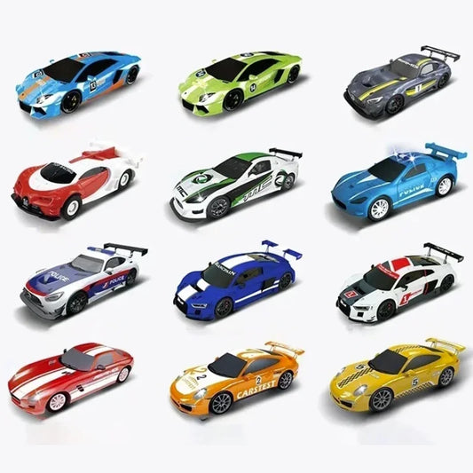 Coche de slot analógico 1:64 para Carrera GO y Scalextric – Coche de carreras eléctrico de alta velocidad, Vehículo de juguete para pista de carreras de policía