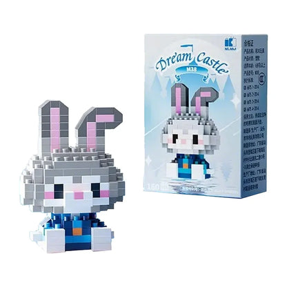 Disney Stitch & LinaBell Building Blocks Set – Cartoon Character Figures, DIY Assembly Bricks & Creative Construction Toy Gift for Kids