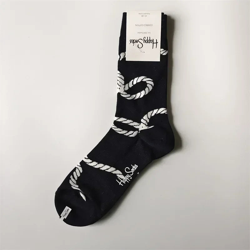 2025 Men’s Classic Crew Socks – Cotton Sports Socks for Comfortable Everyday & Athletic Wear, Sizes 41–46