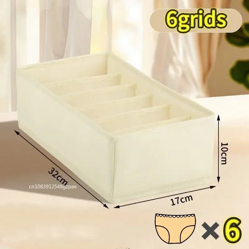 Foldable Underwear Organizer Box – Drawer Storage Organizer for Bras, Socks, Pants & Clothing