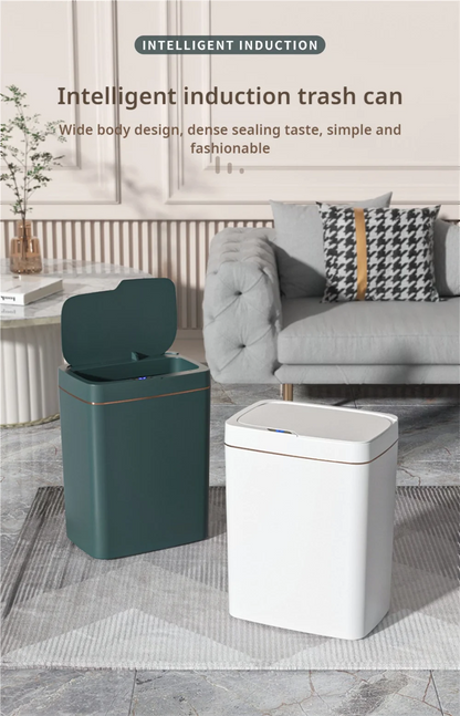 15L Smart Automatic Trash Can – Touchless Sensor Garbage Bin with Smart Bagging System for Bathroom & Home